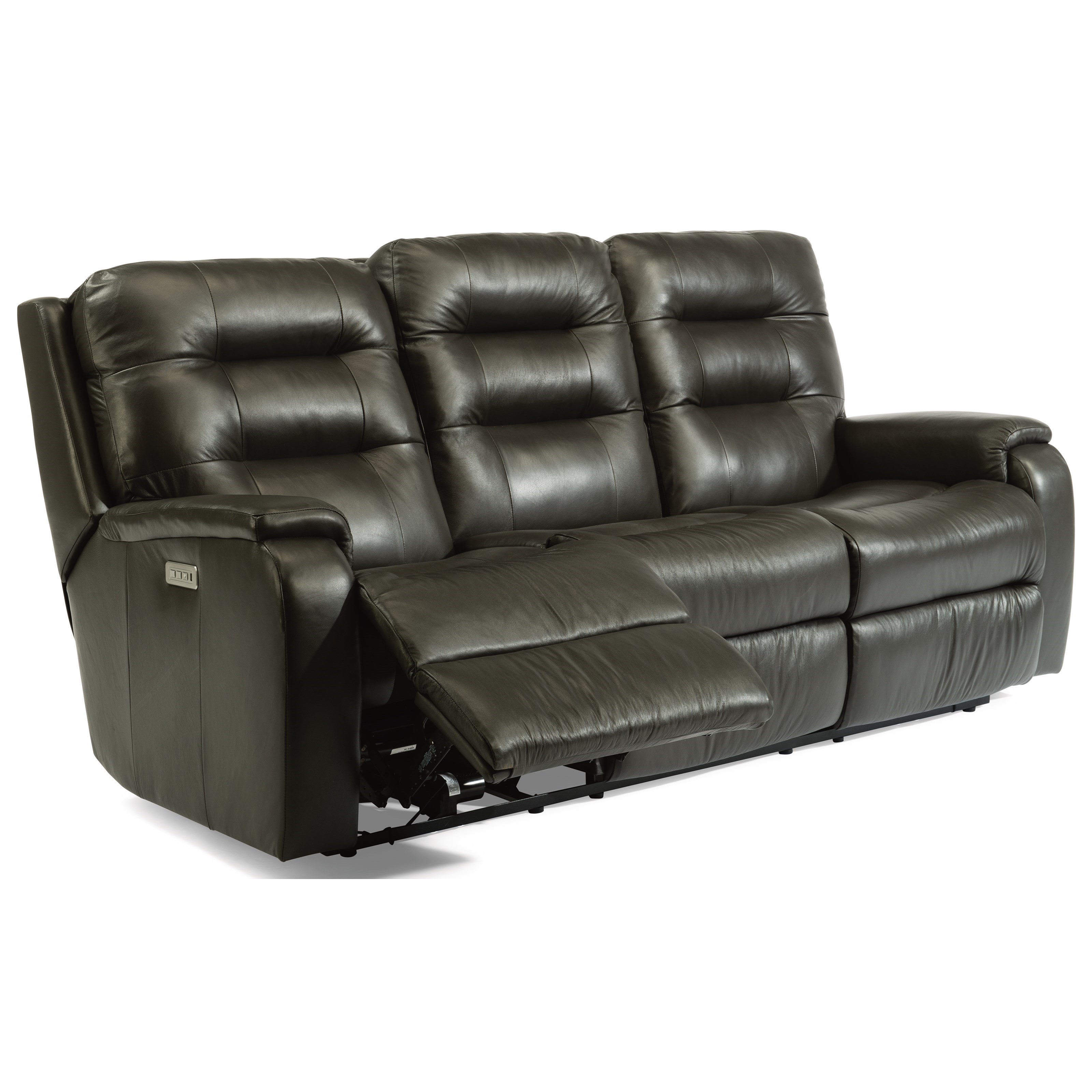 Flexsteel Arlo Contemporary Power Reclining Sofa with Power Headrests